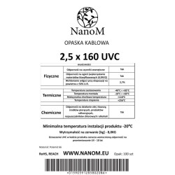 OPASKA ZACISKOWA 2,5 X 160 - 100szt